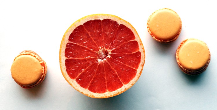 Grapefruit Macarons